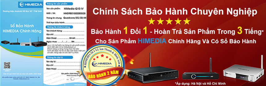 Chế độ bảo hành tivi box chính hãng, chuyên nghiệp