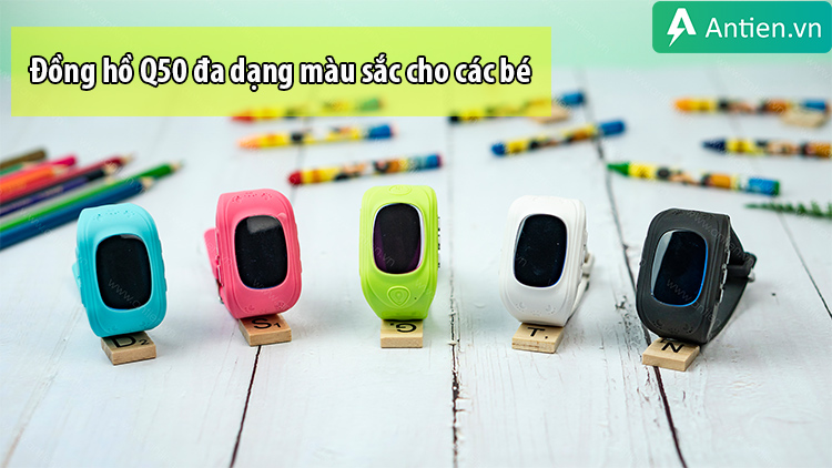 Đồng hồ định vị trẻ em Q50 nhiều màu sắc