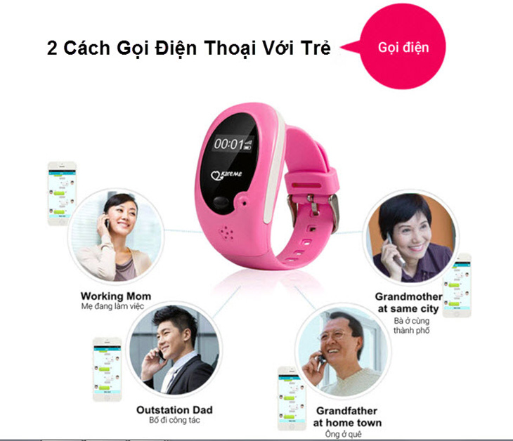 Đồng hồ thông minh dành cho trẻ em Kareme PT02 Plus.