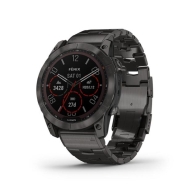 Garmin Fenix 7X - Sapphire Solar, Carbon Gray Ti with Metal Band