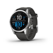 Garmin Fenix 7S - Silver with Graphite Silicone Band