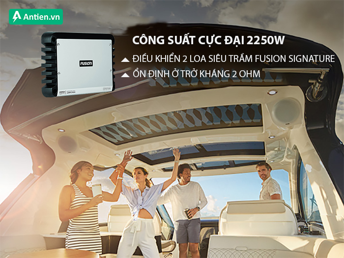 Công suất đầu ra lớn mang đến độ rõ nét và chiều sâu âm thanh vượt trội