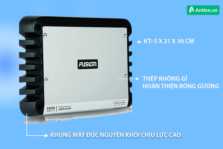 Fusion Signature Series, 1 kênh 2250W sở hữu thiết kế gọn gàng, bền bỉ vượt chuẩn