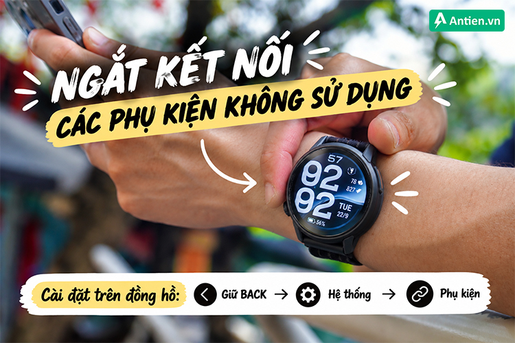 Tạm ngắt hoặc xoá những phụ kiện không cần thiết làm tặng mức tiêu hao năng lượng