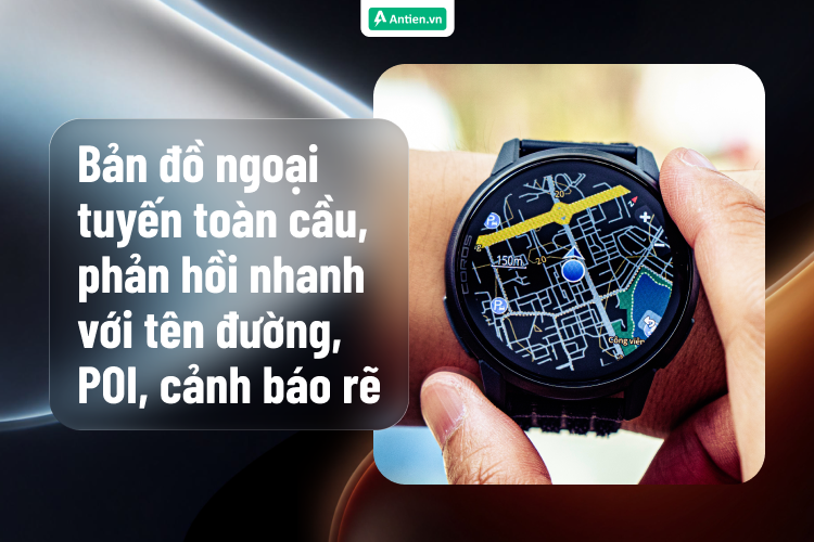 Pace 4 Pro trang bị bản đồ dẫn đường chi tiết với hiển thị trực quan, sống động