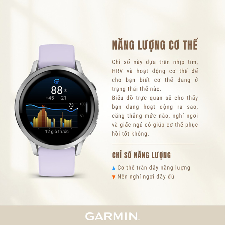 Body Battery trên Garmin giúp bạn biết khi nào nên tập luyện, khi nào cần nghỉ ngơi
