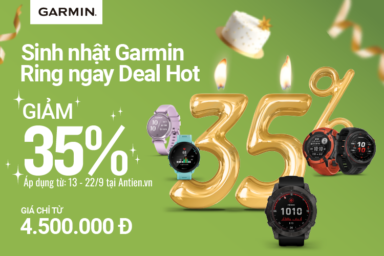 Sinh nhật Garmin - Rinh ngay Deal Hot