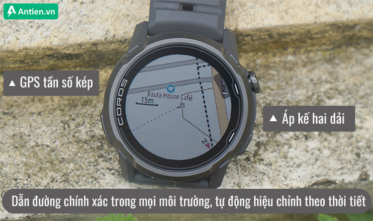 GPS cải tiến cùng áp kế hai dải dẫn đường chính xác trong mọi thời tiết và địa hình
