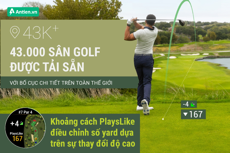 Garmin S50 sở hữu đủ mọi tính năng cần thiết để cải thiện hiệu suất cú đánh