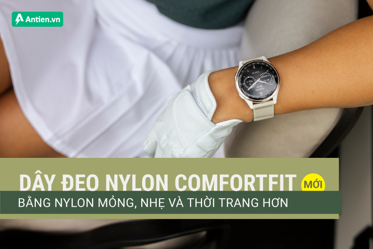 Approach S50 nổi bật với dây đeo nylon ComfortFit mới, nhẹ và thời trang hơn
