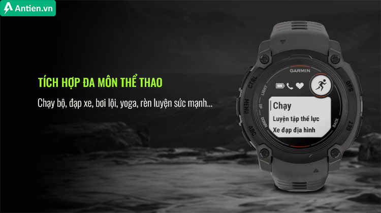 Trải nghiệm nhiều hơn với đa môn thể thao được tải sẵn, từ cá nhân đến đồng độii