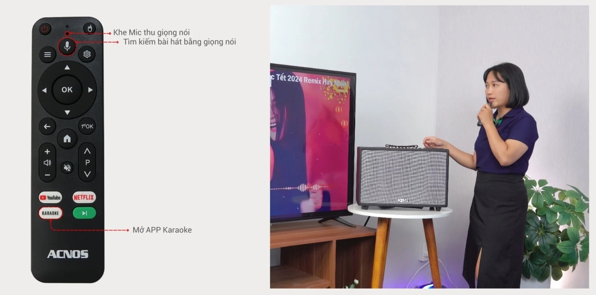 Acnos HiNet 3600 tặng kèm 1 remote thông minh