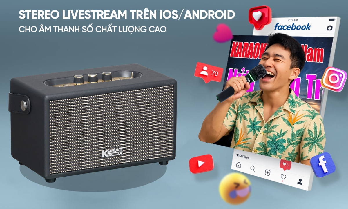 Hỗ trợ livestream và kết nối hiện đại