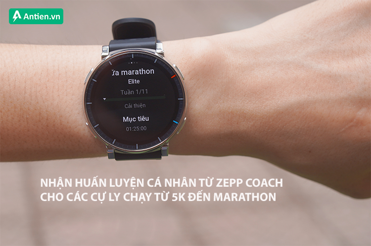 Tập luyện có cấu trúc với huấn luyện cá nhân từ Zepp Coach