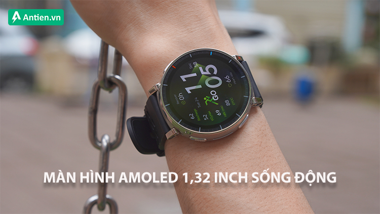Màn hình AMOLED sống động đảm bảo dữ liệu dễ đọc