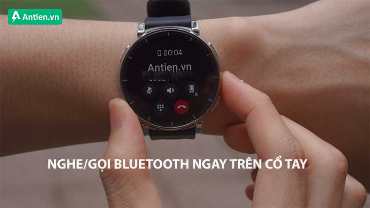 Ngay trên cố tay thực hiện và nhận các cuộc gọi bluetooth tiện lợi