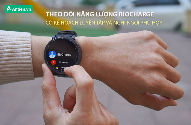 Chỉ số BioCharge của bạn sẽ tự điều chỉnh dựa trên các bài tập hàng ngày và mức độ căng thẳng