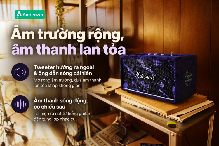Marshall Acton III Hendrix Edition được thiết kế để mang đến âm thanh mạnh mẽ và có độ lan tỏa rộng.