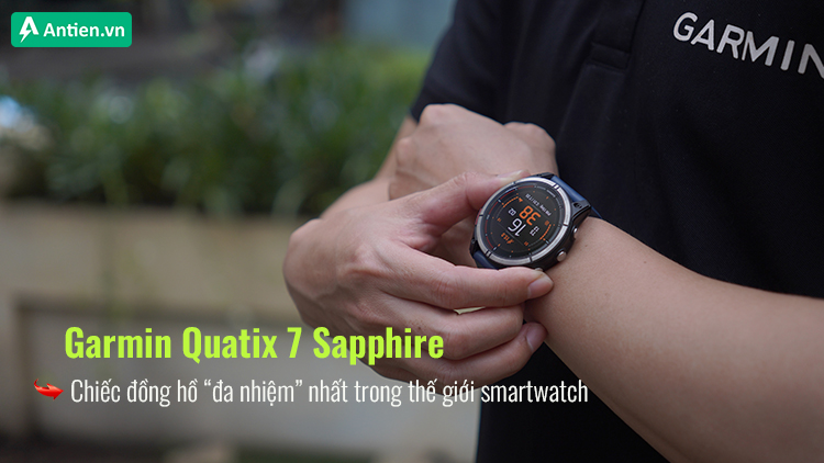 Quatix 7 Sapphire đủ ngầu để đồng hành cùng bạn trên mọi hành trình