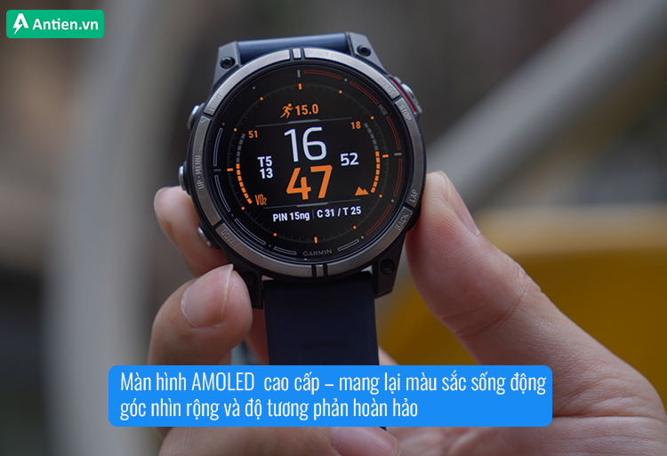 Màn hình Amoled hiển thị sống động trong mọi điều kiện ánh sáng