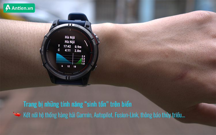 Quatix 7 Sapphire không chỉ hỗ trợ trên cạn mà còn là trợ thủ đắc lực trên mọi vùng đại dương