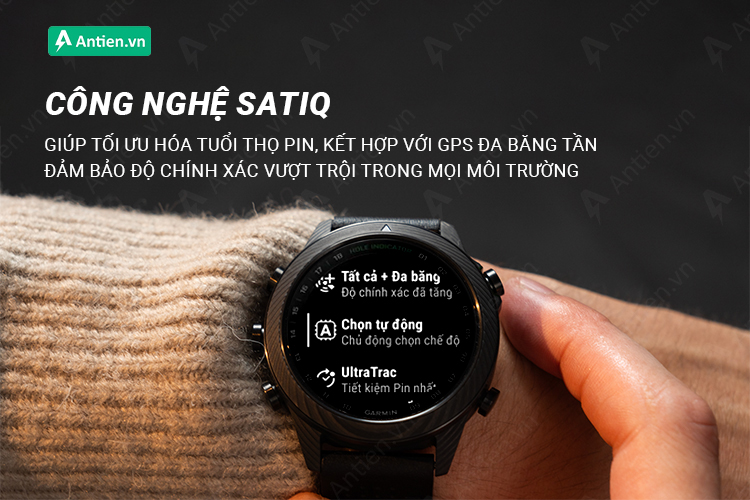 SatIQ kết hợp với GPS đa băng tần tăng độ chính xác khi định vị và tối ưu thời lượng pin