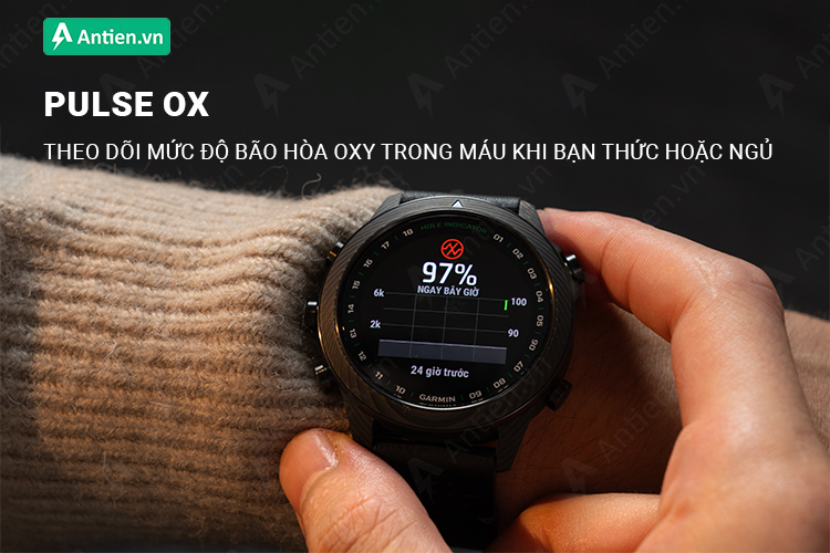 Đo độ bão hòa oxy trong máu với tính năng Pulse Ox