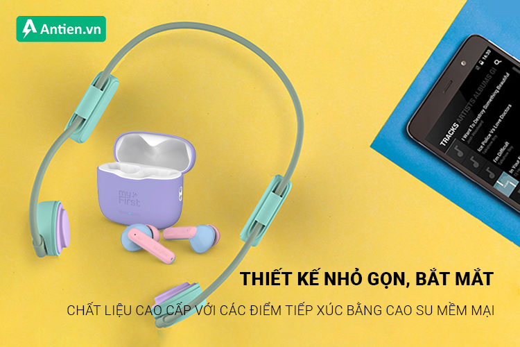 Các mẫu tai nghe myFirst Headphone đều có thiết kế nhỏ gọn, kiểu dáng đáng yêu