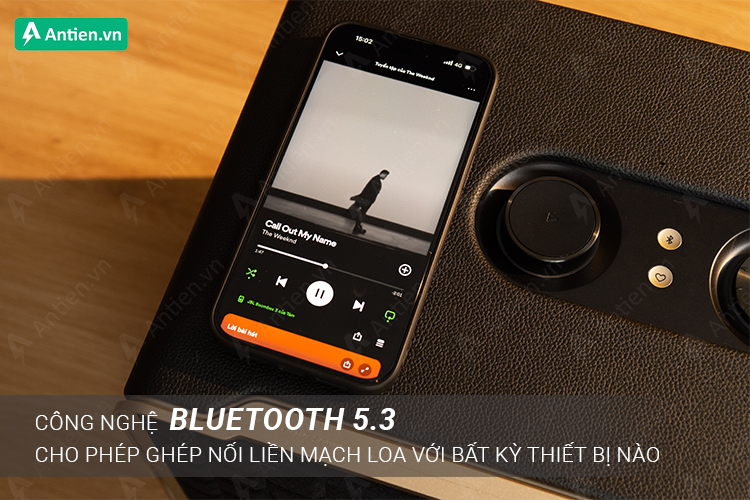 Công nghệ Bluetooth 5.3 đảm bảo kết nối liền mạch và ít bị trễ