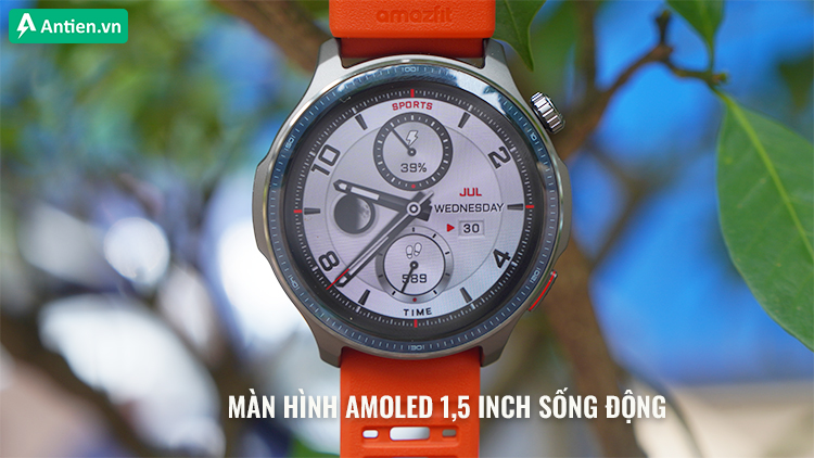 Màn hình AMOLED sống động với độ sáng tới 2.000nits hiển thị thông tin rõ nét, sống động