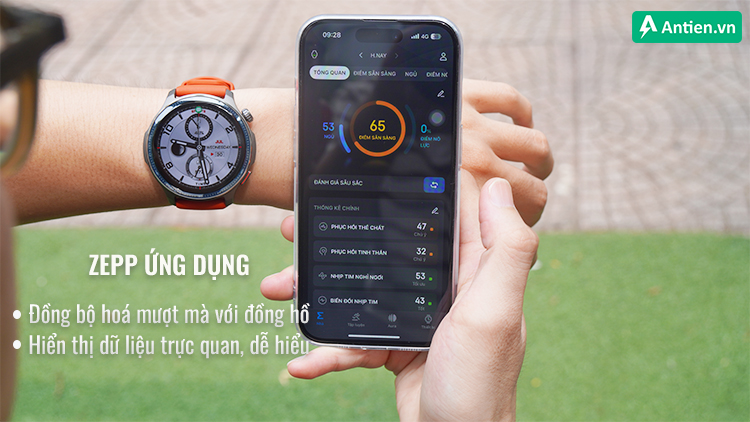 Ứng dụng Zepp đồng bộ mượt mà với Balance 2, hỗ trợ bạn theo dõi sát sao mọi chỉ số 