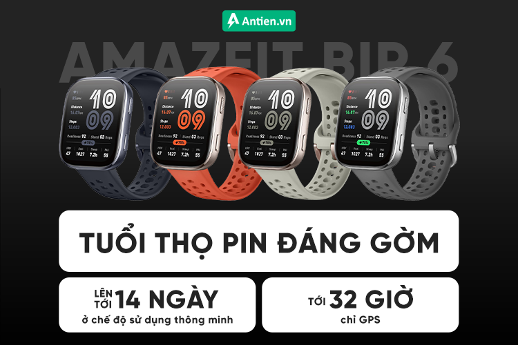 Khám phá nhiều hơn, theo dõi sát sao hơn mà không lo gián đoạn với thời lượng pin khủng tới 14 ngày 