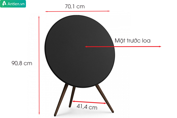 Kích thước nhỏ gọn, di động trên loa Beoplay A9 (4th Gen)