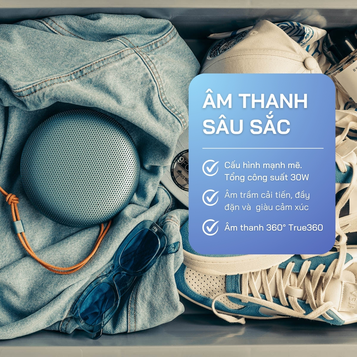 BO Beosound A1 Gen 3 vượt trội ở âm bass và độ lan tỏa