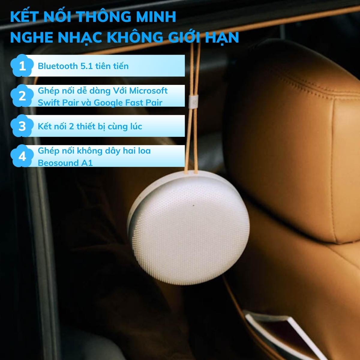 Khả năng kết nối ấn tượng của B&O A1 Gen 3