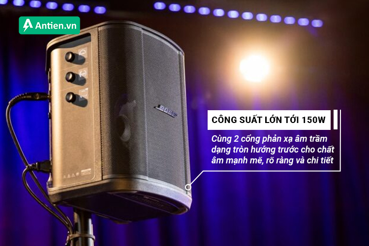 Loa sở hữu công suất lên đến 150W 