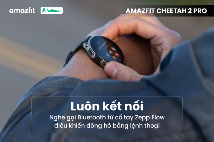 Đồng hồ Cheetah 2 Pro tích hợp loa/mic cho khả năng nghe gọi ngay trên cổ tay