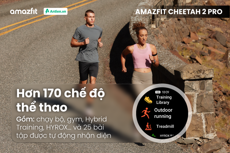 Thoả sức trải nghiệm với 170+ chế độ thể thao khác nhau