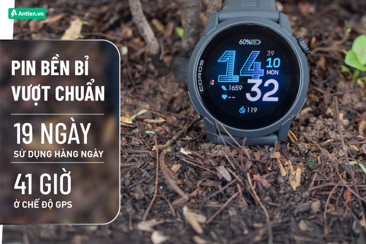 Thời lượng pin được nâng cấp tới 41 giờ ở chế độ GPS, sẵn sàng cùng bạn "chiến" mọi hành trình