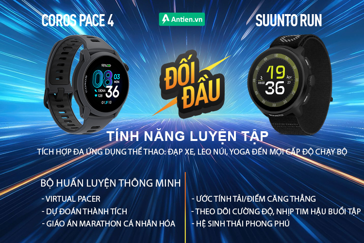 Pace 4 nổi bật với bộ tính năng huấn luyện chuyên sâu