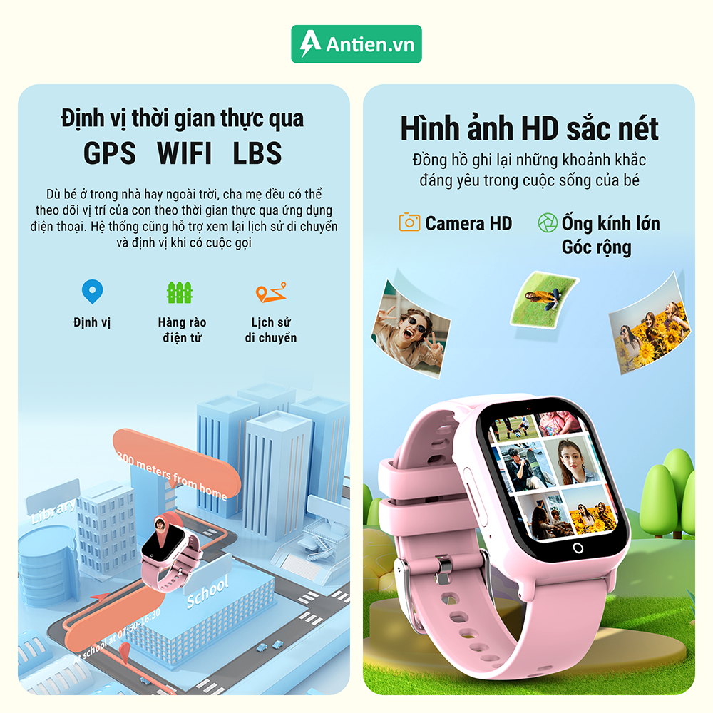 Đồng hồ cho bé định vị chính xác