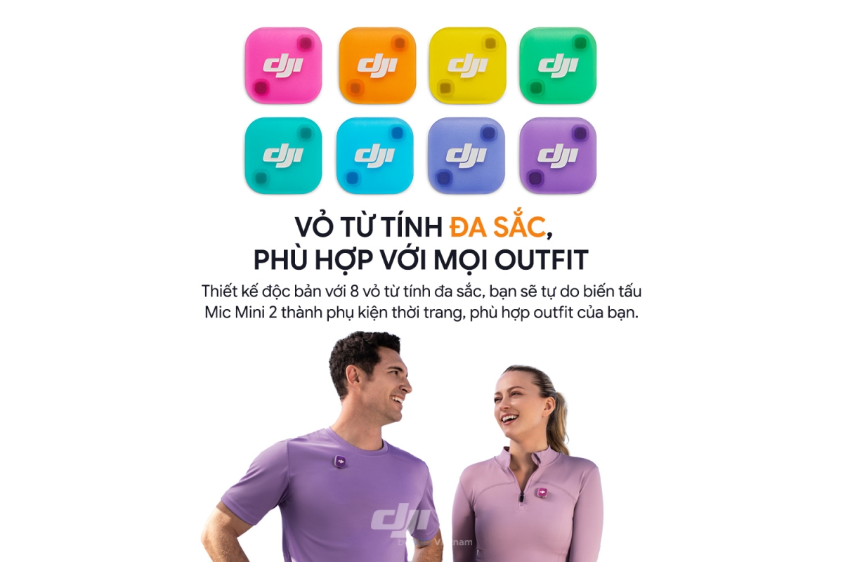 DJI Mic Mini 2 với khả năng biến hóa linh hoạt