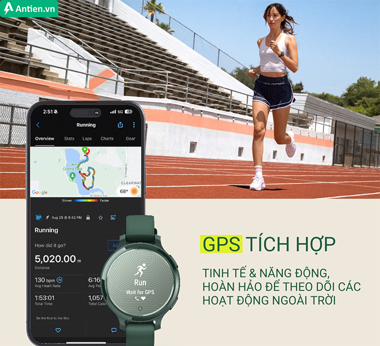 Lily 2 Active là đồng hồ nhỏ nhất của Garmin có GPS tích hợp