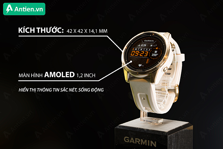 Epix Gen 2 Pro 42mm bản Sapphire được thiết kế chắc chắn, tinh xảo