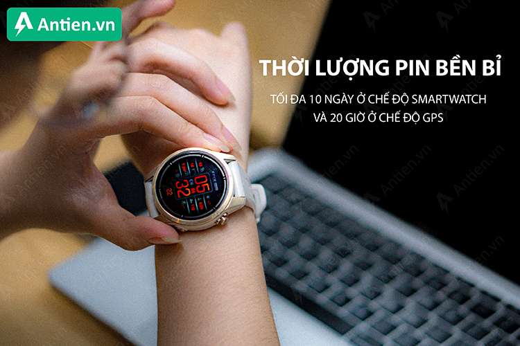 Thỏa sức trải nghiệm Epix Pro Gen 2 - 42mm với thời lượng pin tới 10 ngày ở chế độ smart watch