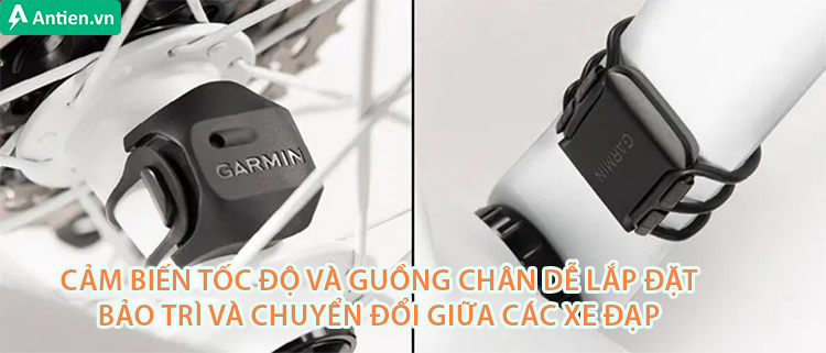 Dễ dàng gắn bộ cảm biến tốc độ và guồng chân trên các thiết bị xe đạp của bạn