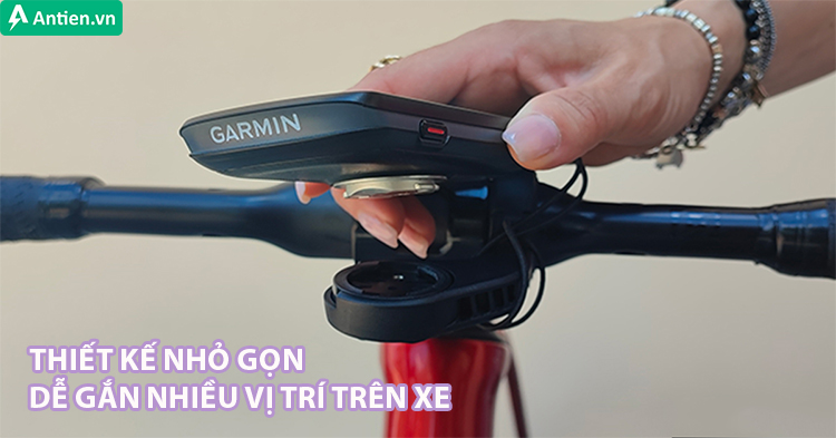 Máy tính đạp xe Edge sở hữu thiết kế nhỏ gọn trong lòng bàn tay