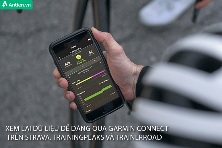 Liên tục cập nhật các thông số lực khi đạp trên Garmin Connect, Strava, TrainingPeaks...