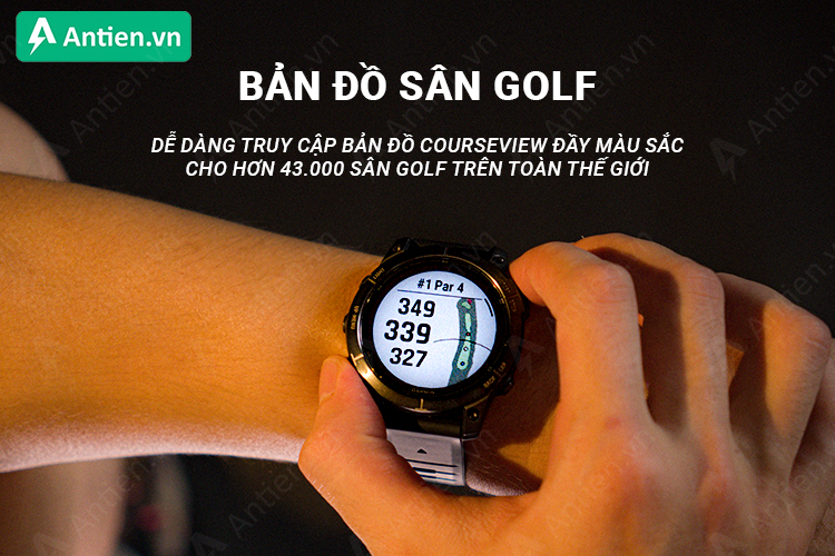 Fenix 7S Pro giúp bạn theo dõi hơn 43.000 bản đồ sân golf từ khắp nơi trên thế giới