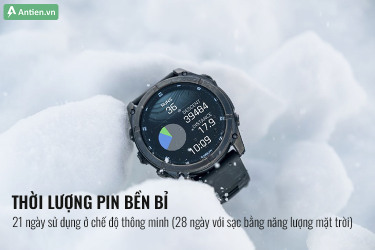 Bứt phá giới hạn, trải nghiệm lâu hơn thế với tuổi thọ pin tới 21 ngày ở chế độ smart